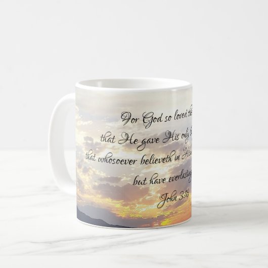 John 3:16 Tasse (Vorderseite Links)