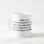 John 3:16 Tasse (Vorderseite Links)