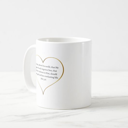John 3:16 Tasse (Vorderseite Links)