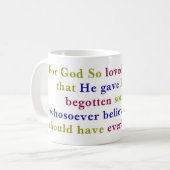 John-3:16-Tasse Kaffeetasse (Vorderseite Links)