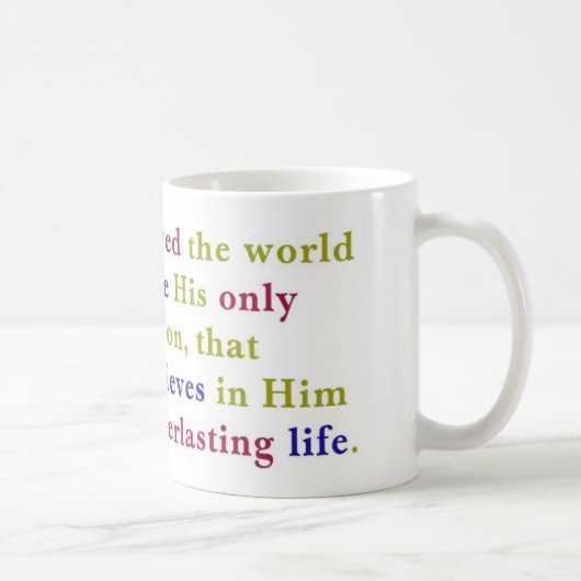 John-3:16-Tasse Kaffeetasse (Rechts)