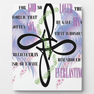 John 3:16 Tätowierdesign Fotoplatte