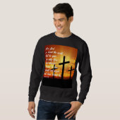 JOHN 3:16 TRENDY BIBLE VERSE CHRISTLICH GIFT SWEATSHIRT (Vorne ganz)