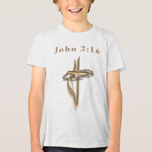 John 3:16 Tri-Blend shirt (Vorderseite)