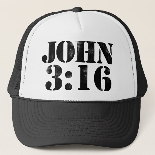 John 3:16 truckerkappe (Vorderseite)