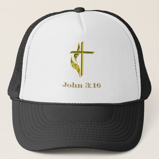 John 3:16 truckerkappe (Vorderseite)
