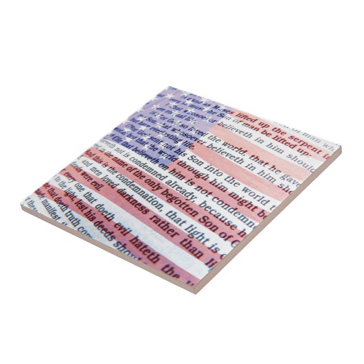 John 3:16 und American Flag Tile Fliese (Seite)