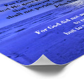 JOHN 3:16 und JOHN 3:17 Poster (Ecke)