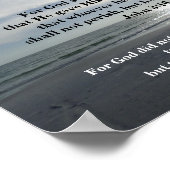 JOHN 3:16 und JOHN 3:17 Poster (Ecke)