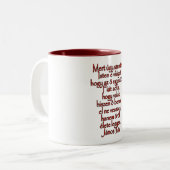John 3:16 Ungarisch Zweifarbige Tasse (Vorderseite Links)