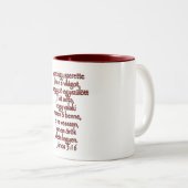 John 3:16 Ungarisch Zweifarbige Tasse (VorderseiteRechts)