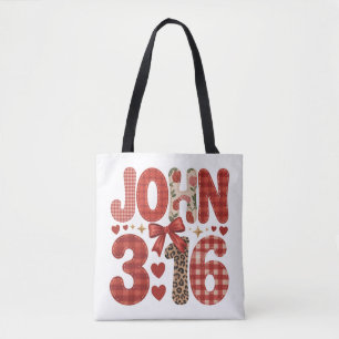 John 3:16 Valentins-Tasche für Christen Tasche