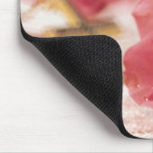 John-3:16 Version - Goldkreuz u. rosa Rose Mousepad (Ecke)