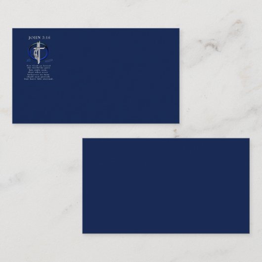 John 3:16 visitenkarte (Vorne/Hinten)
