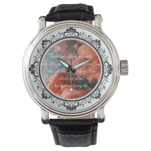 John 3:16 Wall watch Armbanduhr