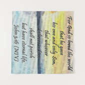 John 3:16 wandteppich (Vorderseite (Horizontal))