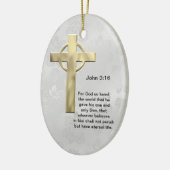 John-3:16 (weiß) keramikornament (Links)