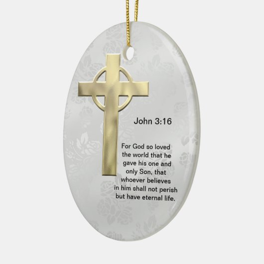 John-3:16 (weiß) keramikornament (Links)