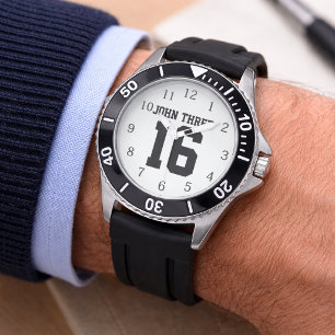 John 3:16 Zahlen Männer Armbanduhr