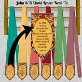 John 3:16 Zitat Lenten Krawatte
