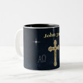 John 3:16 zweifarbige tasse (Vorderseite Links)