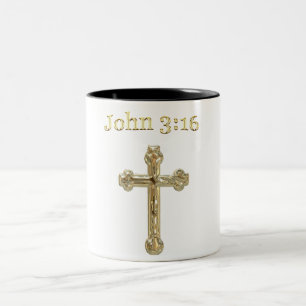 John 3:16 zweifarbige tasse