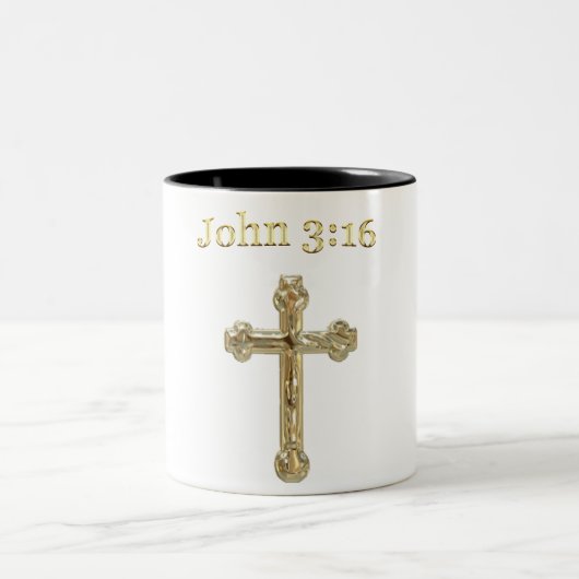John 3:16 zweifarbige tasse (Mittel)