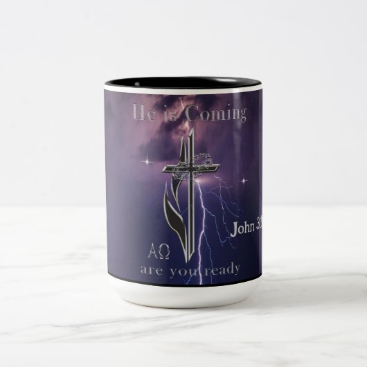 John 3:16 zweifarbige tasse (Mittel)