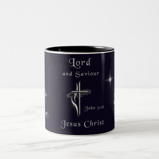 John 3:16 zweifarbige tasse (Mittel)