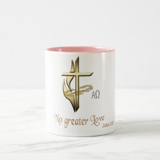 John 3:16 zweifarbige tasse (Mittel)