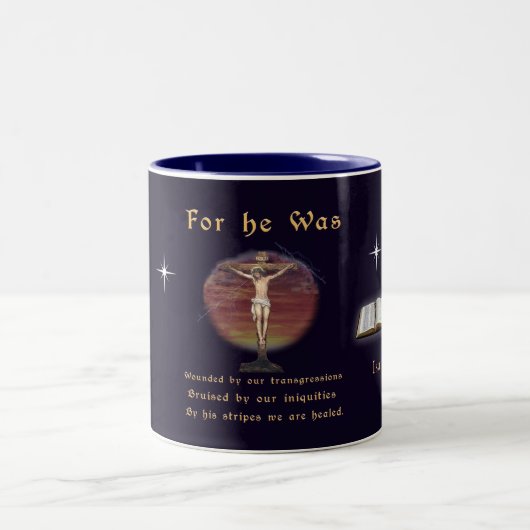 John 3:16 zweifarbige tasse (Mittel)