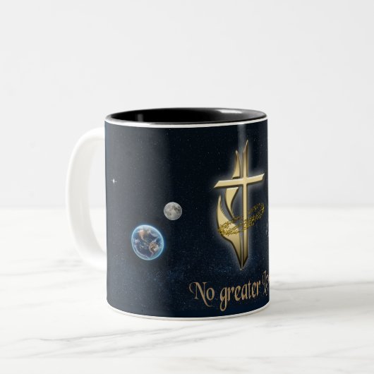 John 3:16 zweifarbige tasse (Vorderseite Links)