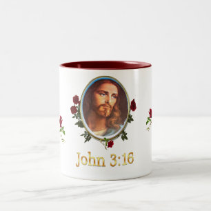 John 3:16 zweifarbige tasse