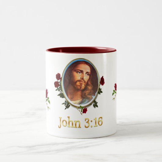 John 3:16 zweifarbige tasse (Mittel)