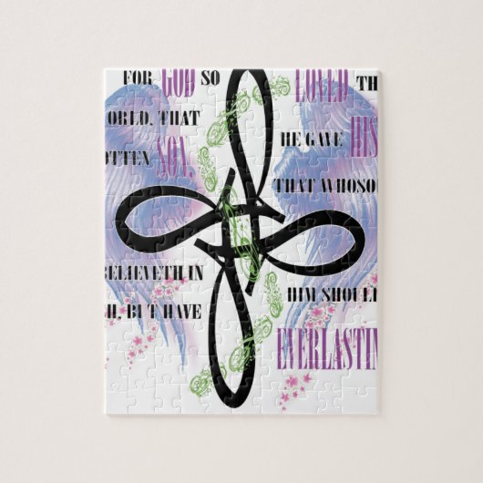 John-3:16tätowierungsentwurf Puzzle (Vertikal)