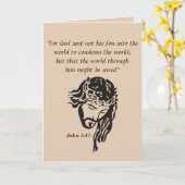 John 3:17 karte (Gelbe Blume)