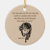 John 3:17 keramik ornament (Vorne)