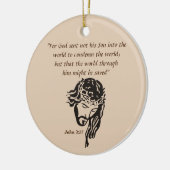 John 3:17 keramik ornament (Links)