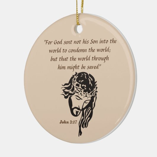 John 3:17 keramik ornament (Links)