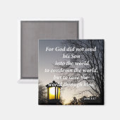 John 3:17 magnet (Vorderseite/Rückseite)