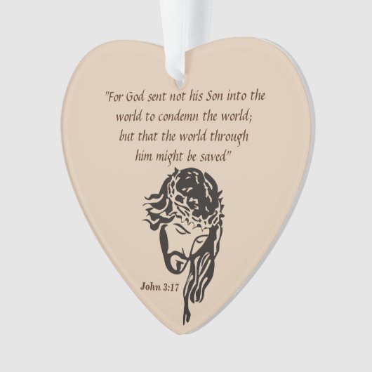 John 3:17 Ornament (Vorderseite)