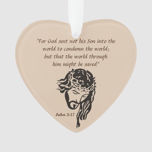 John 3:17 Ornament (Vorderseite)