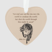 John 3:17 Ornament (Rückseite)
