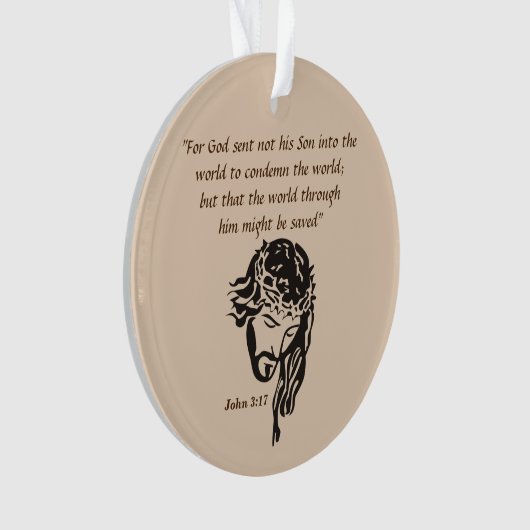 John 3:17 ornament (Vorderseite)