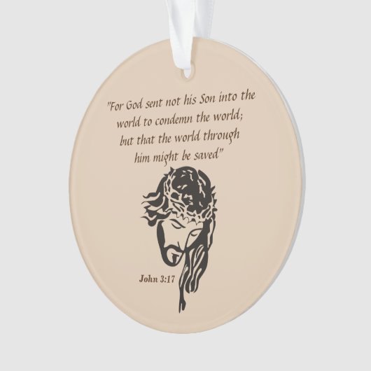 John 3:17 ornament (Vorderseite)