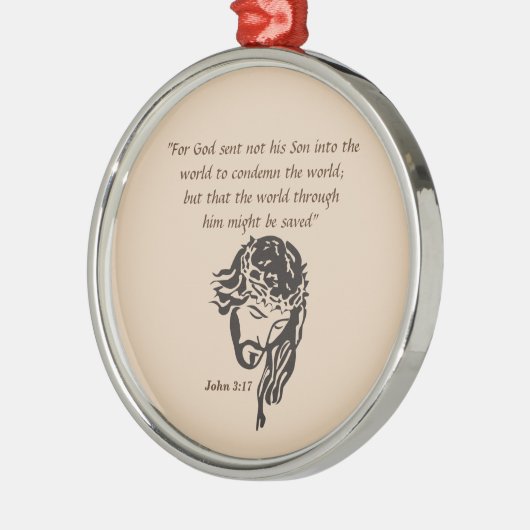 John 3:17 ornament aus metall (Links)