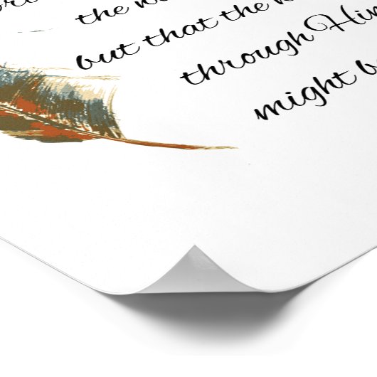 John 3:17 poster (Ecke)