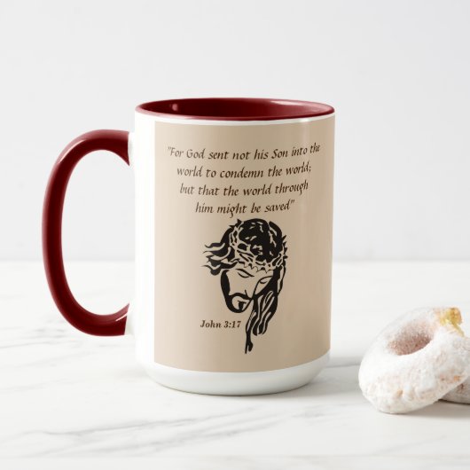 John 3:17 tasse (Mit Donut)