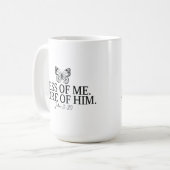 John 3:30 Aussage Kaffeetasse (Vorderseite Links)