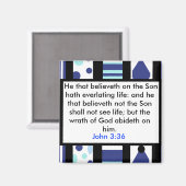 John 3:36 Magnet (Vorderseite/Rückseite)
